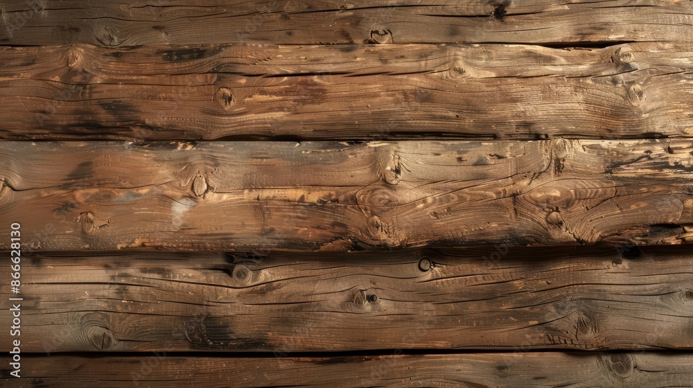 Fototapeta premium Rustic wooden texture with dark brown planks. Perfect for backgrounds, websites, or design projects seeking a natural look.