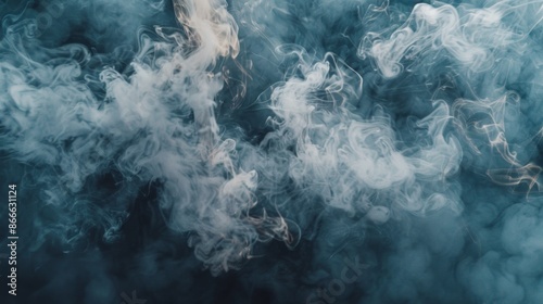 A cloud of smoke swirling and dissipating, creating a sense of motion and impermanence.