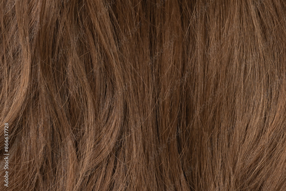Long human brown hair background texture close up Long human brown hair background texture close up