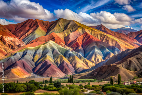 la puna, jump argentina, hills, hills of the 7 colors, colors, northern argentina photo