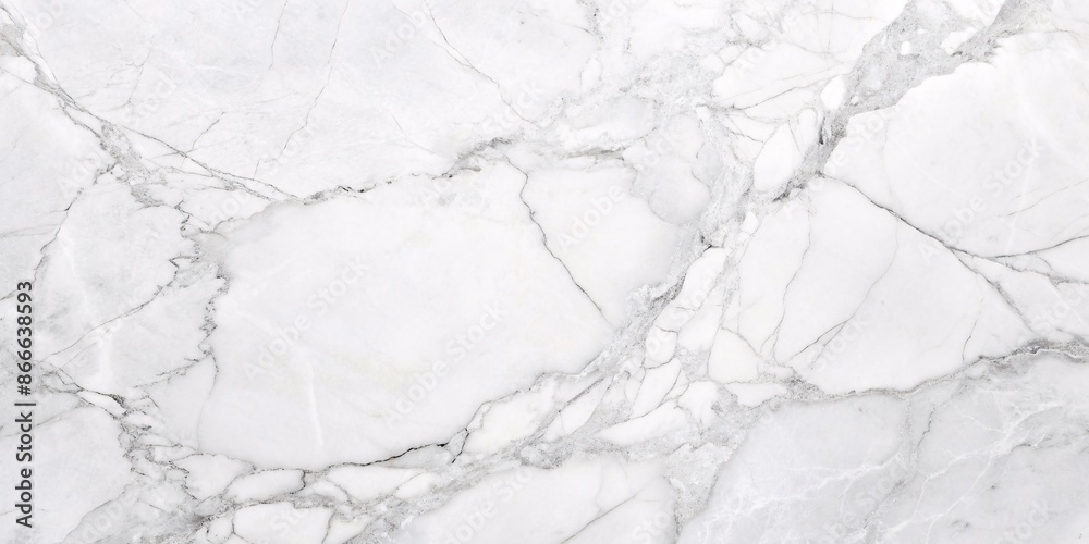 Fototapeta premium Elegant White Marble Texture. A high-resolution image of a pristine white marble with subtle veins, perfect for showcasing its luxurious texture and pattern.