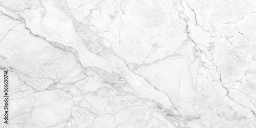 Elegant White Marble Texture. A high-resolution image of a pristine white marble with subtle veins, perfect for showcasing its luxurious texture and pattern. © hobonski