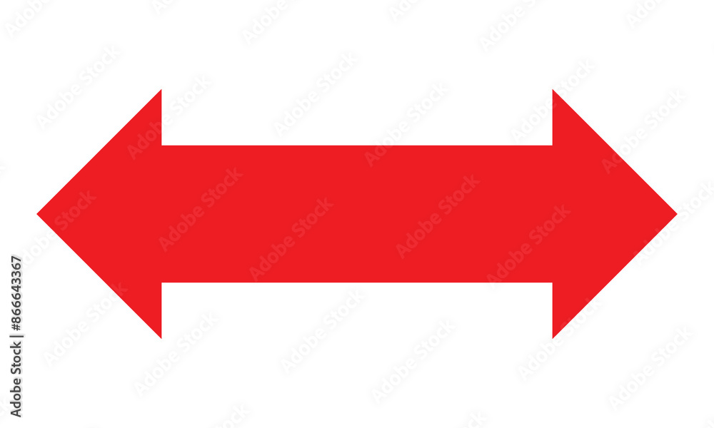 double Red Long arrow vector icon.eps10 double Red Long arrow vector icon.eps10
