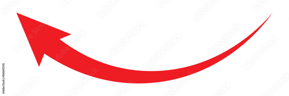 Red long Arrow icon . Vector of trendy long arrow left and right in flat style arrow or web design. eps 10