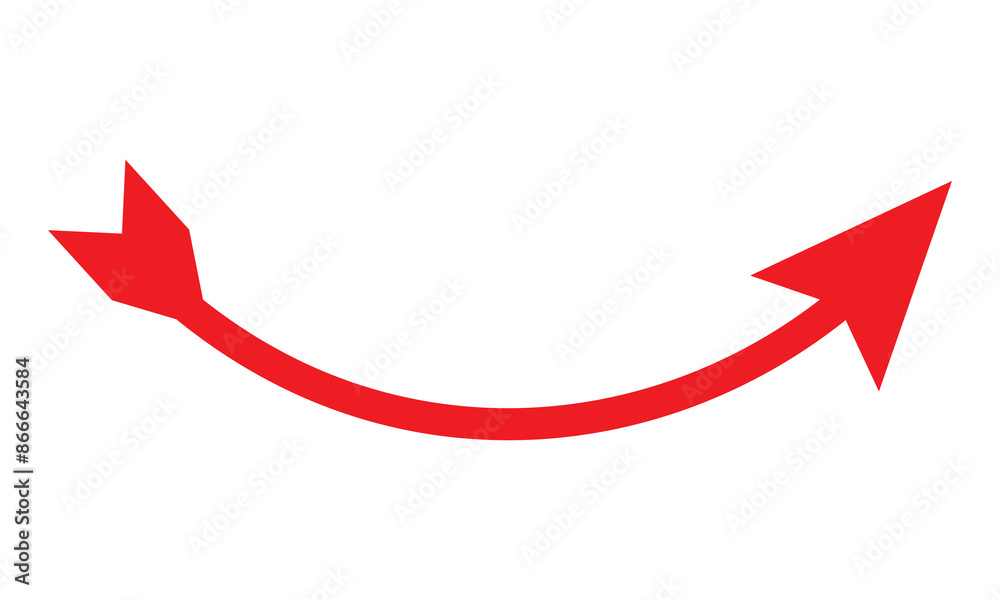 Red long Arrow icon . Vector of trendy long arrow left and right in flat style arrow or web design. eps 10 Red long Arrow icon . Vector of trendy long arrow left and right in flat style arrow or web design. eps 10