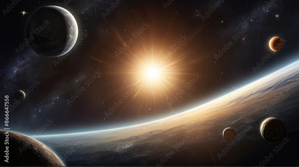 Obraz premium earth and space