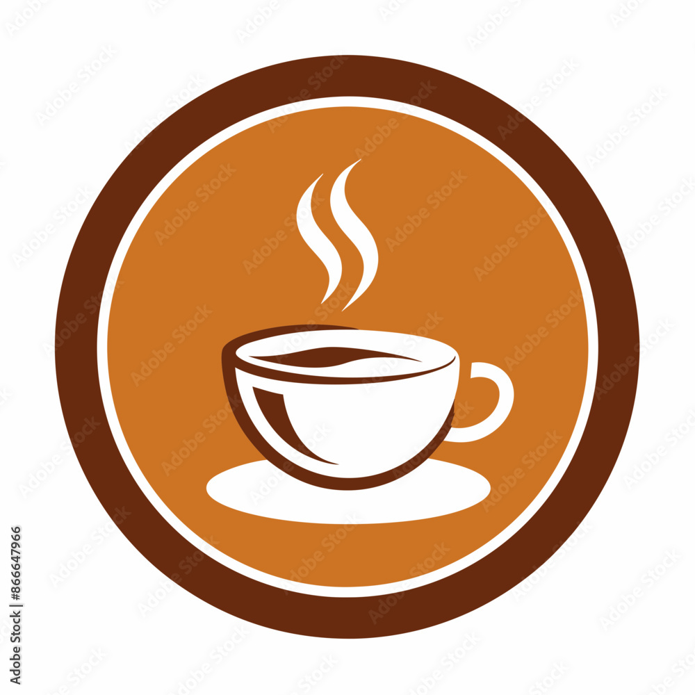Coffee cup logo icon vector illustration.
Coffee cup logo icon vector illustration.