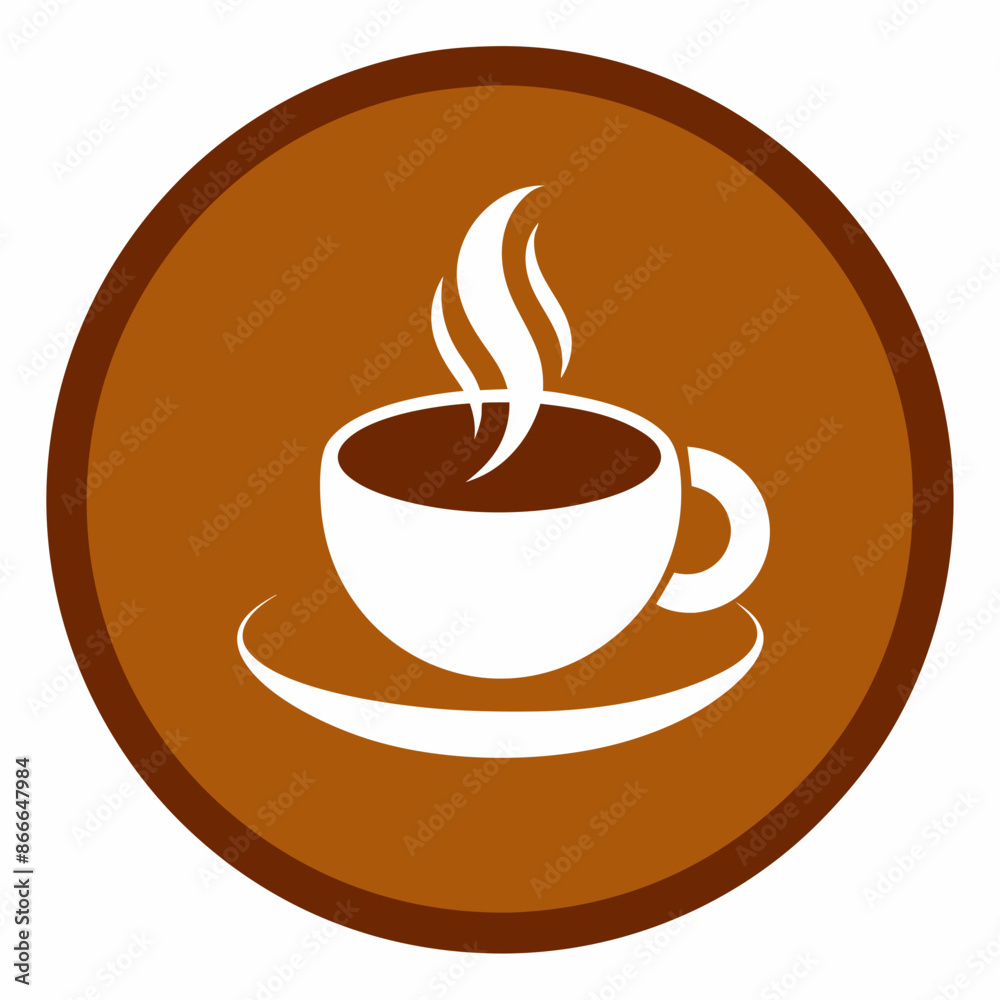 Obraz premium Coffee cup logo icon vector illustration. 