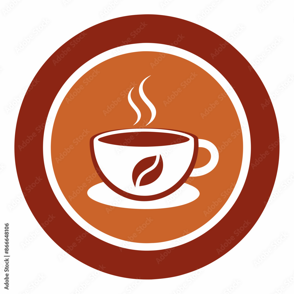 Coffee cup logo icon vector illustration.
Coffee cup logo icon vector illustration.