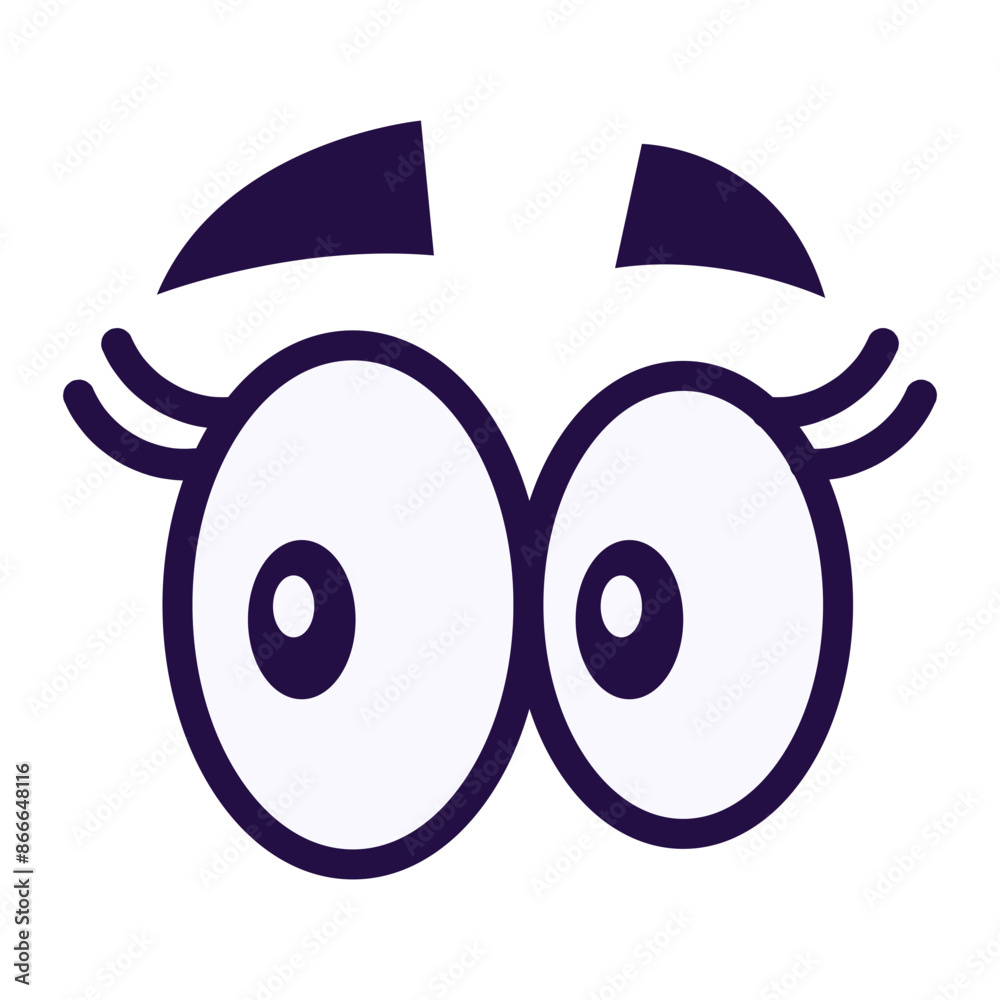 Obraz premium Cartoon Eyes Clipart