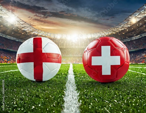 England vs Schweiz, Fußball Stadion