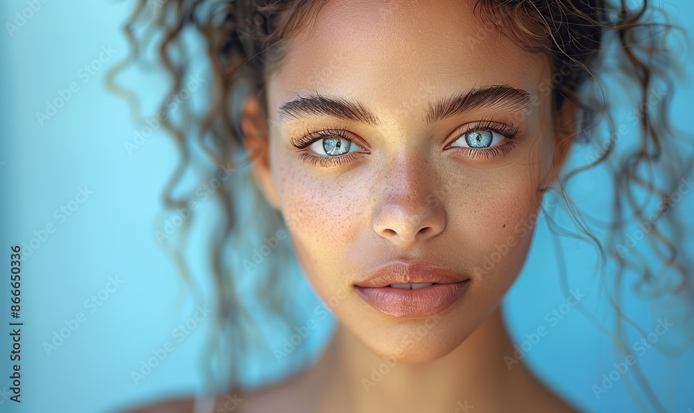 Clear vibrant skin of beautiful young woman. Clear vibrant skin of beautiful young woman.
