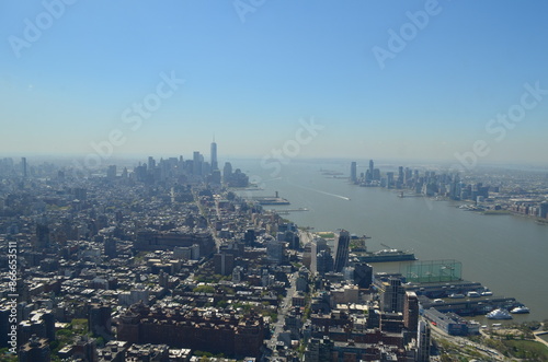 Obraz na płótnie Widok na Manhattan z punktu widokowego Edge, Nowy Jork w salonie