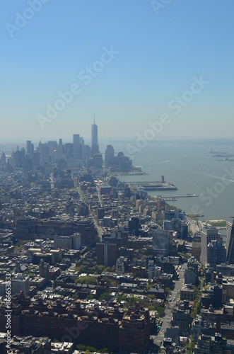 Obraz na płótnie Widok na Manhattan z punktu widokowego Edge, Nowy Jork w salonie
