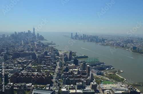 Obraz na płótnie Widok na Manhattan z punktu widokowego Edge, Nowy Jork w salonie