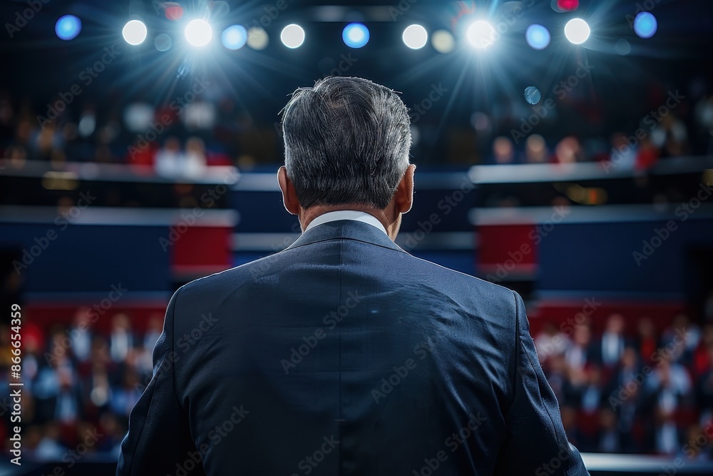Speaker Addressing a Large Audience Speaker Addressing a Large Audience