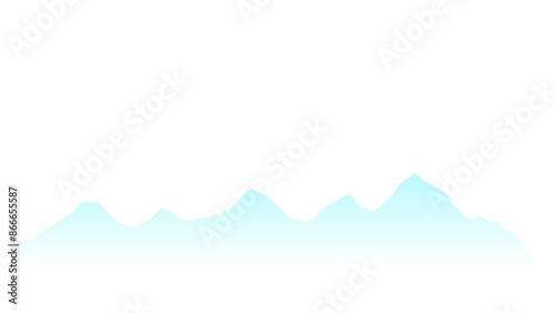 winter mountain landscape illustration