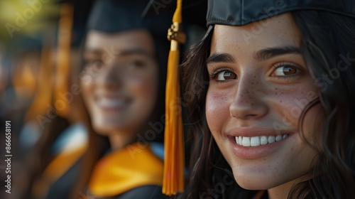 College Students at Graduation: Generative AI (8K Transparent)