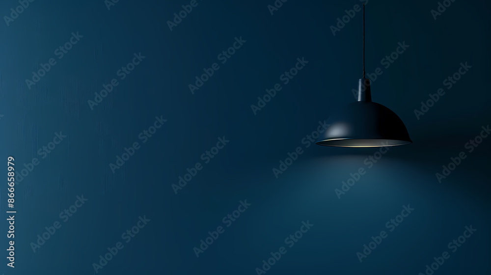 Minimalist chandelier hanging on the background Minimalist chandelier hanging on the background