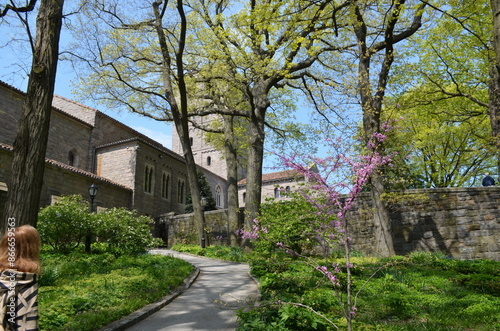 Obraz na płótnie Nowy Jork, Fort Tryon, zamek, wiosną w salonie