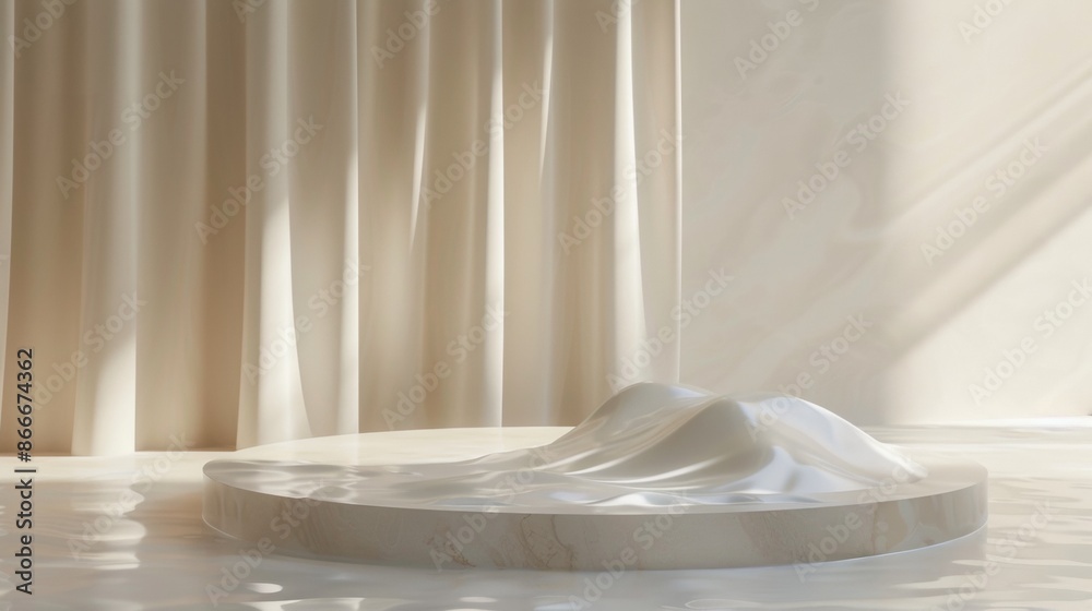 White Marble Sculpture in a Modern Gallery Space White Marble Sculpture in a Modern Gallery Space