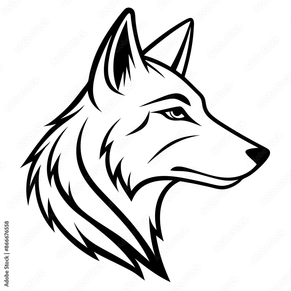 wolf head vector wolf head vector