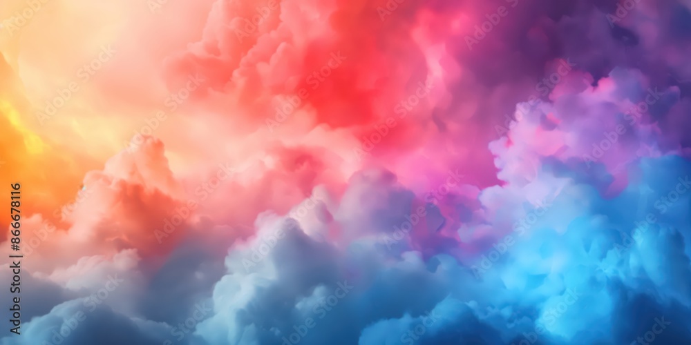 Abstract Rainbow Clouds Abstract Rainbow Clouds