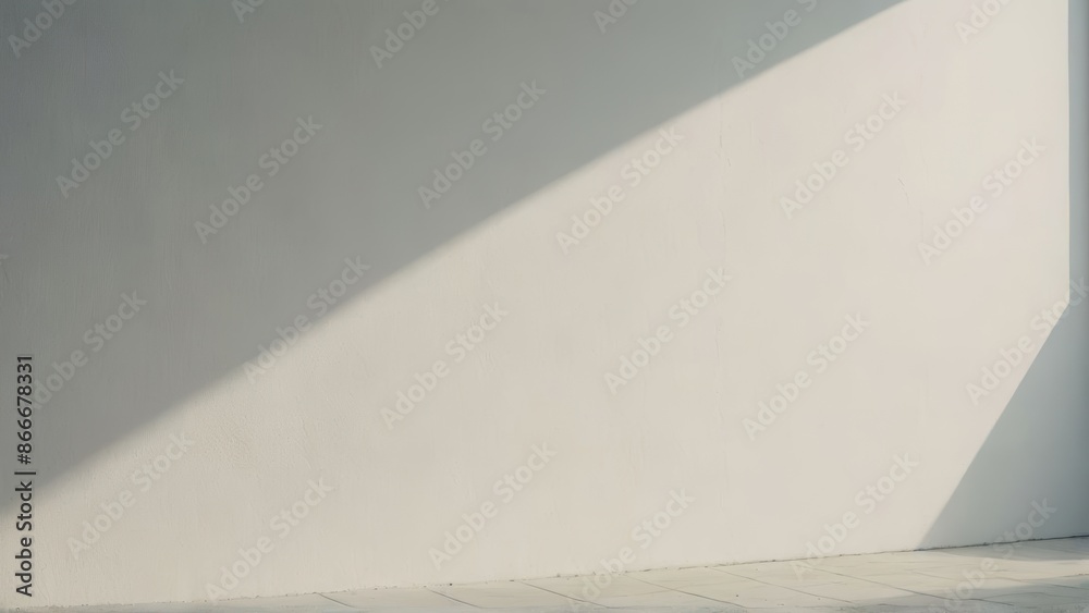 A minimalist photograph of a white wall with soft shadows cast by a nearby object. The simplicity and uniformity create a serene atmosphere. A minimalist photograph of a white wall with soft shadows cast by a nearby object. The simplicity and uniformity create a serene atmosphere.