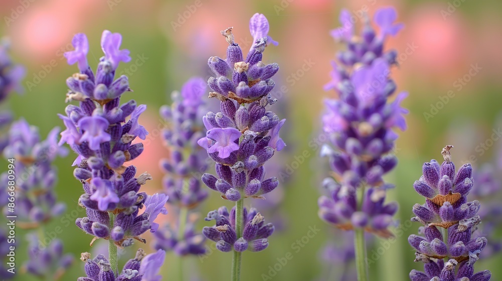 Close-Up of Lavender Flowers in Bloom Close-Up of Lavender Flowers in Bloom