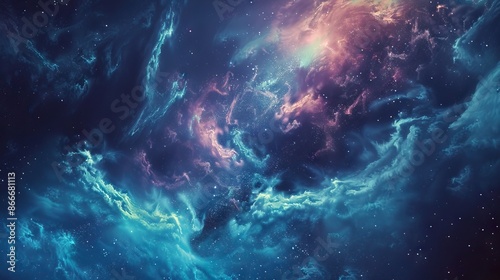 abstract night space sky background