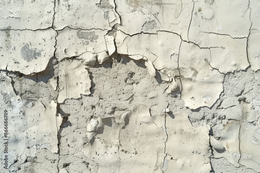 Fototapeta premium Old stains castle wallpaper urban facade bump map vintage cracks.