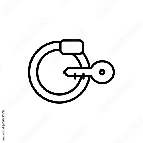 lock line icon