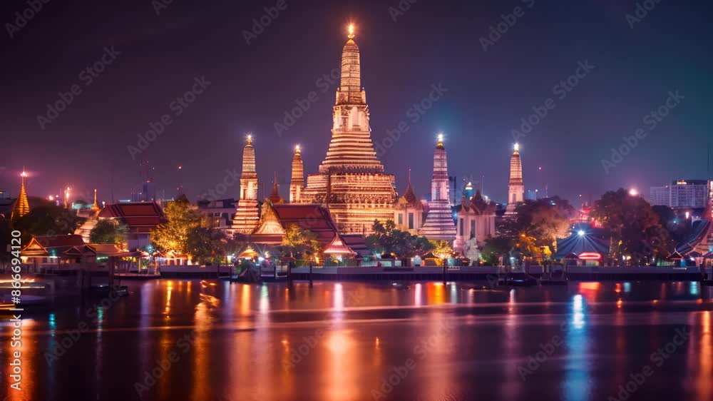 Thai temple, Wat Arun Ratchawararam Thai temple, Wat Arun Ratchawararam
