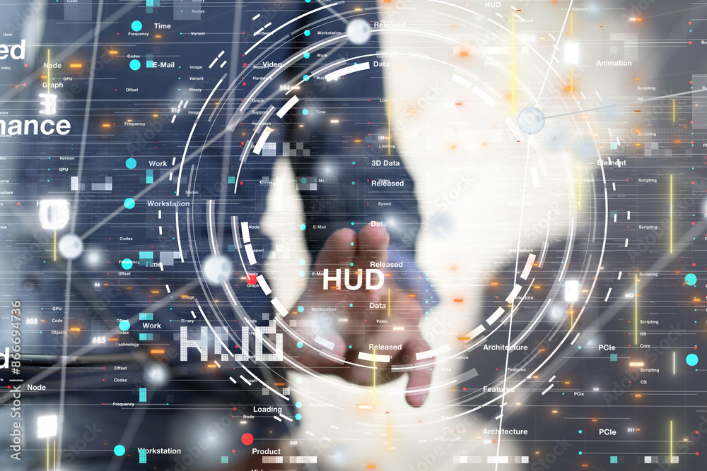 Neural network 3D illustration. Big data and cybersecurity Neural network 3D illustration. Big data and cybersecurity