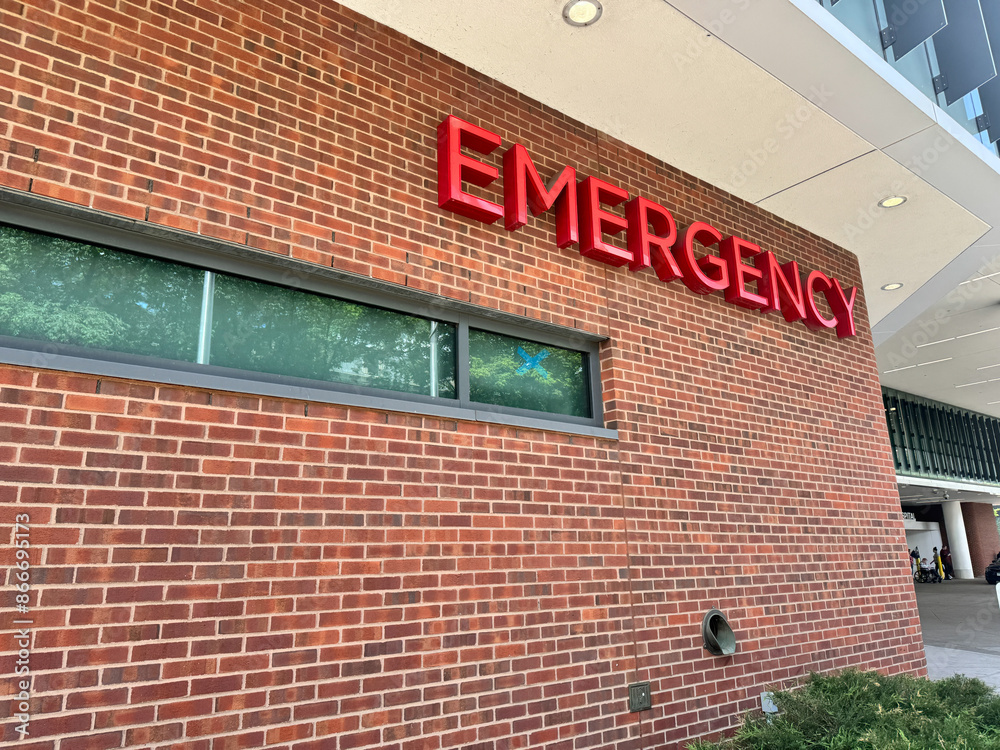 Obraz premium Emergency Room entrance at a hospital