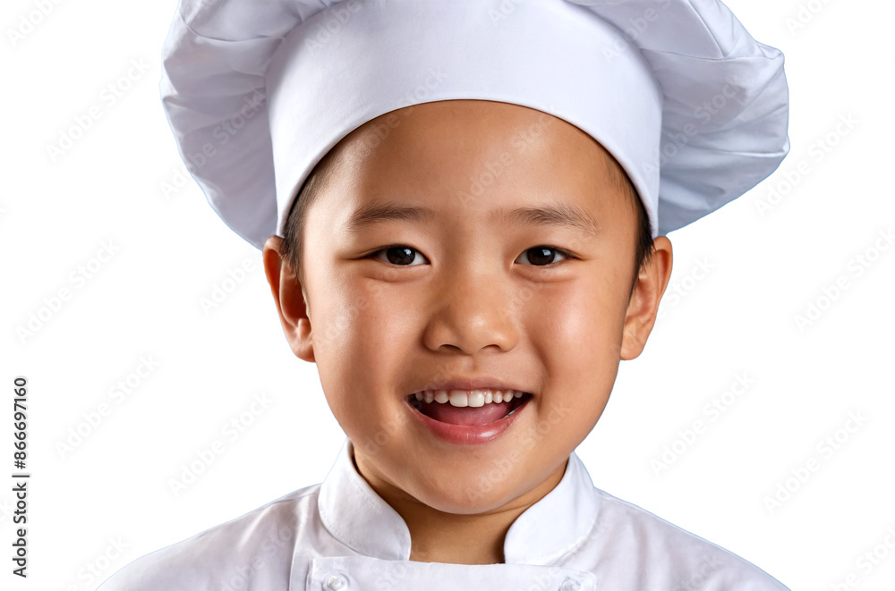 Young chef wearing a uniform with smiling Young chef wearing a uniform with smiling