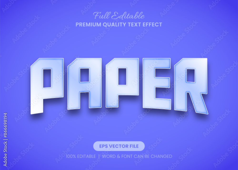 Paper Headline Editable Text Effect Font Style Paper Headline Editable Text Effect Font Style
