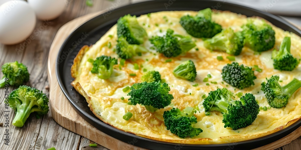 Closeup of vegetarian egg omelette with broccoli healthy diet concept. Concept Food Photography, Vegetarian Recipes, Healthy Eating, Omelette Ideas, Broccoli Dishes Closeup of vegetarian egg omelette with broccoli healthy diet concept. Concept Food Photography, Vegetarian Recipes, Healthy Eating, Omelette Ideas, Broccoli Dishes