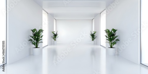 Minimalist design of smokefree area with clean environment in flat style. Concept Smokefree Area, Minimalist Design, Clean Environment, Flat Style photo