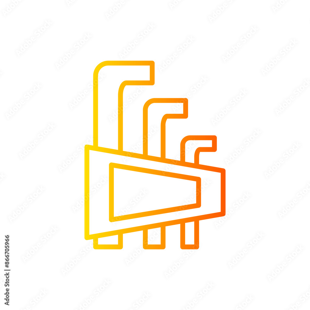 hex key gradient icon hex key gradient icon