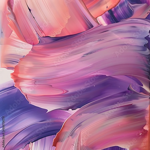 Purple and orange paint brush stroke abstract background