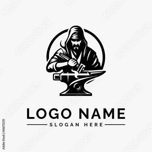 blacksmith vector logo