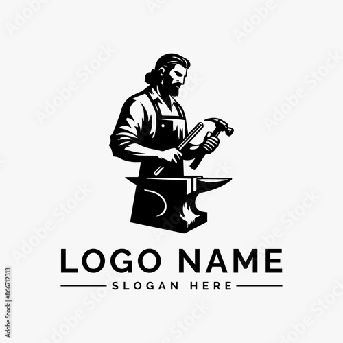 blacksmith vector logo
