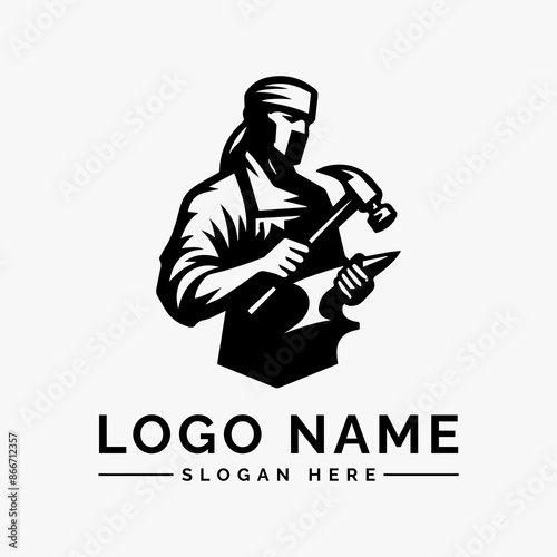 blacksmith vector logo