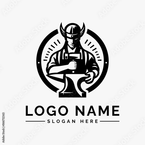 blacksmith vector logo