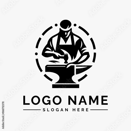 blacksmith vector logo