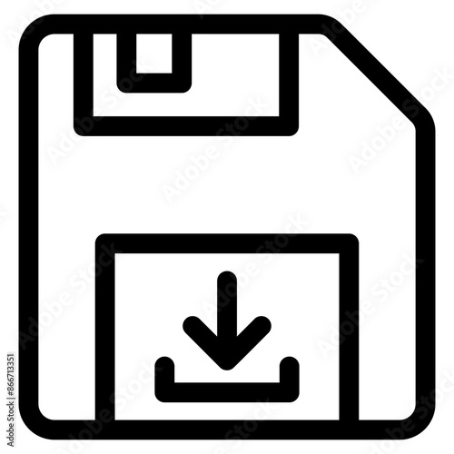 Save Icon Element For Design