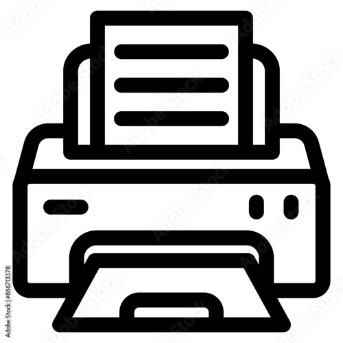 Print Icon Element For Design