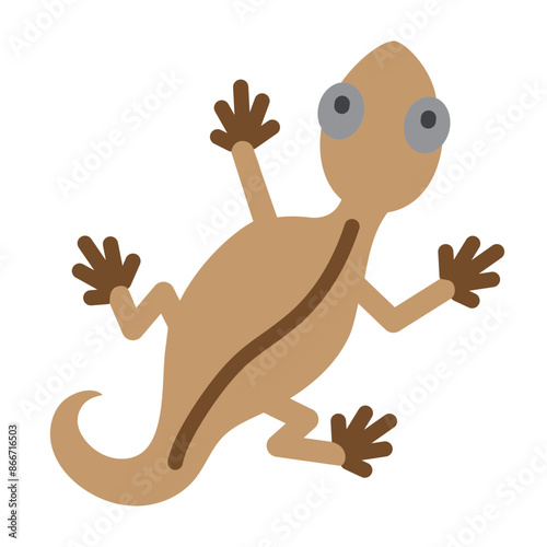 Lizard Vector Flat Icon Design