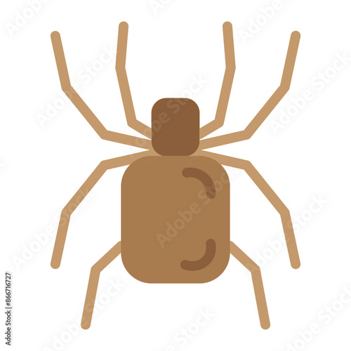Tarantula Vector Flat Icon Design